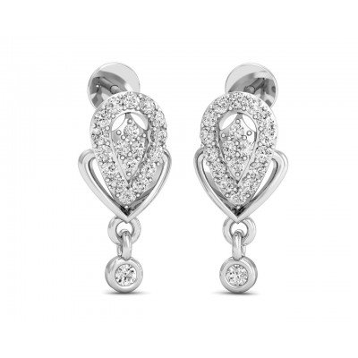 Penne Diamond Earrings in Gold
